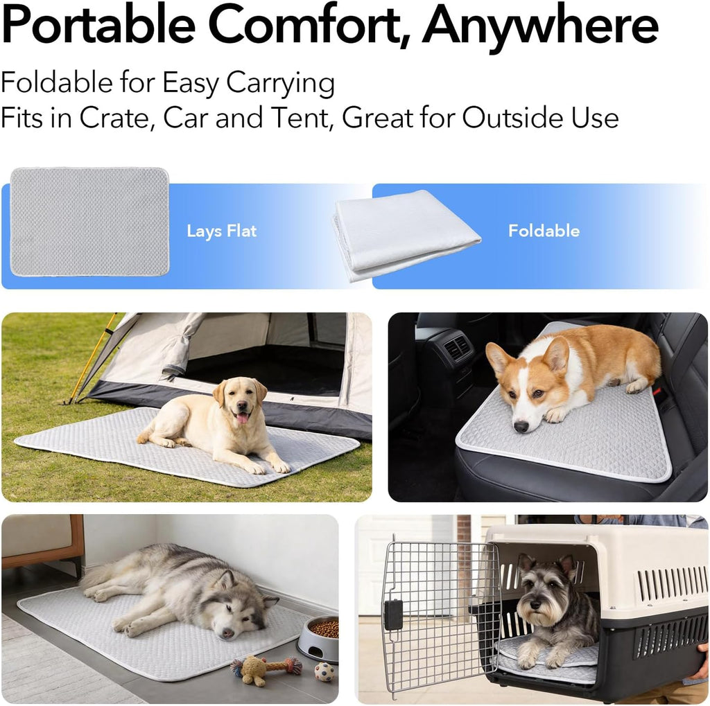 Giant Dog Mat 60"x40", Washable Waterproof Non-Slip Thin Pad, XL