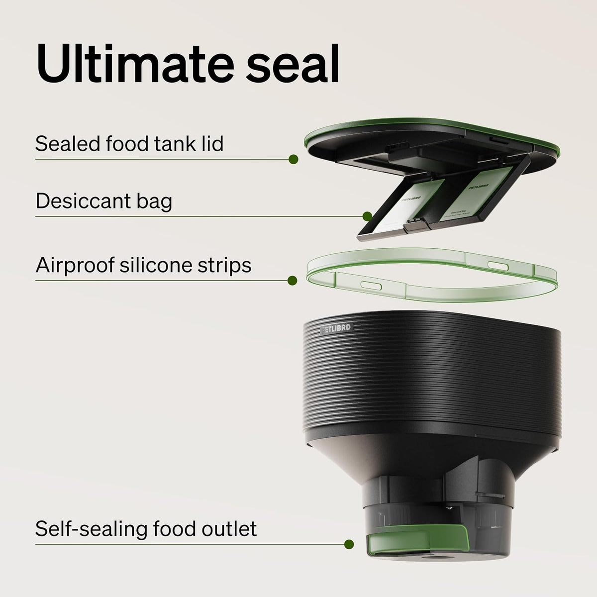 PETLIBRO Automatic Cat Feeder | Smart Scale Tracks Actual Food Intake, 5G & 2.4G WiFi, 5L Automatic Cat Food Dispenser with Low Food Sensor, Up to 10 Meals Per Day, Smart Refilling Mode, Granary 2