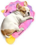 BurgeonNest Small Dog Calming Pillow for Dogs and Cats, Pink L
