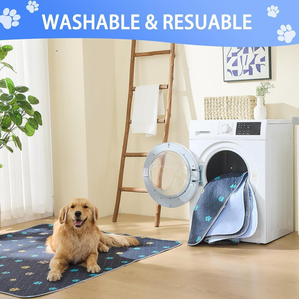 Washable Pee Pads for Dogs, Waterproof, 24 x 48 in, 2 Pack