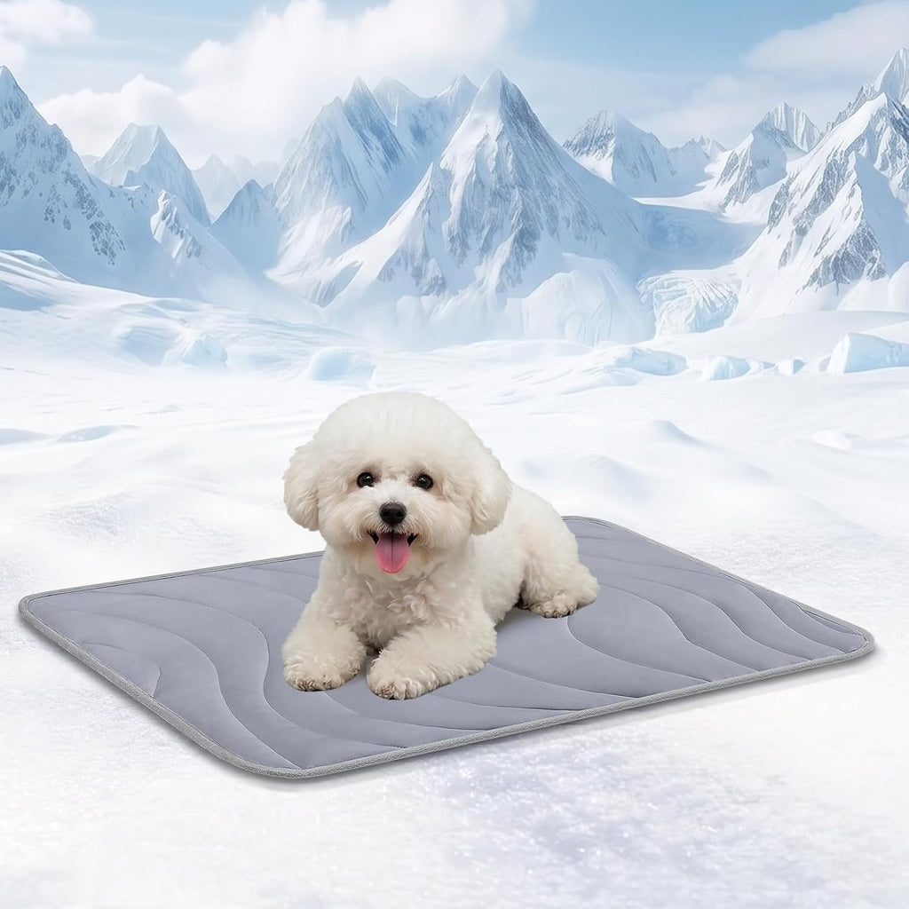 Cozyide Dog Cooling Mat, Q-Max>0.45, 28" L x 22" W, Dark Grey