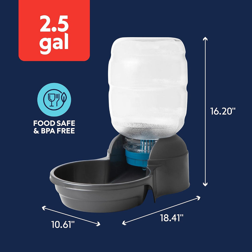 Petmate Replendish Automatic Dog Water Dispenser, 2.5 Gal, 2 Filters