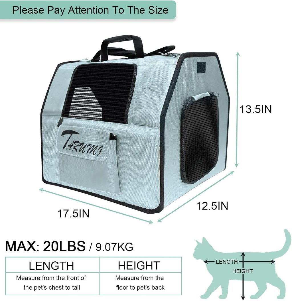 Soft‑Sided Pet Carrier, for Large Cats Small Dogs Puppies Up to 19 lbs