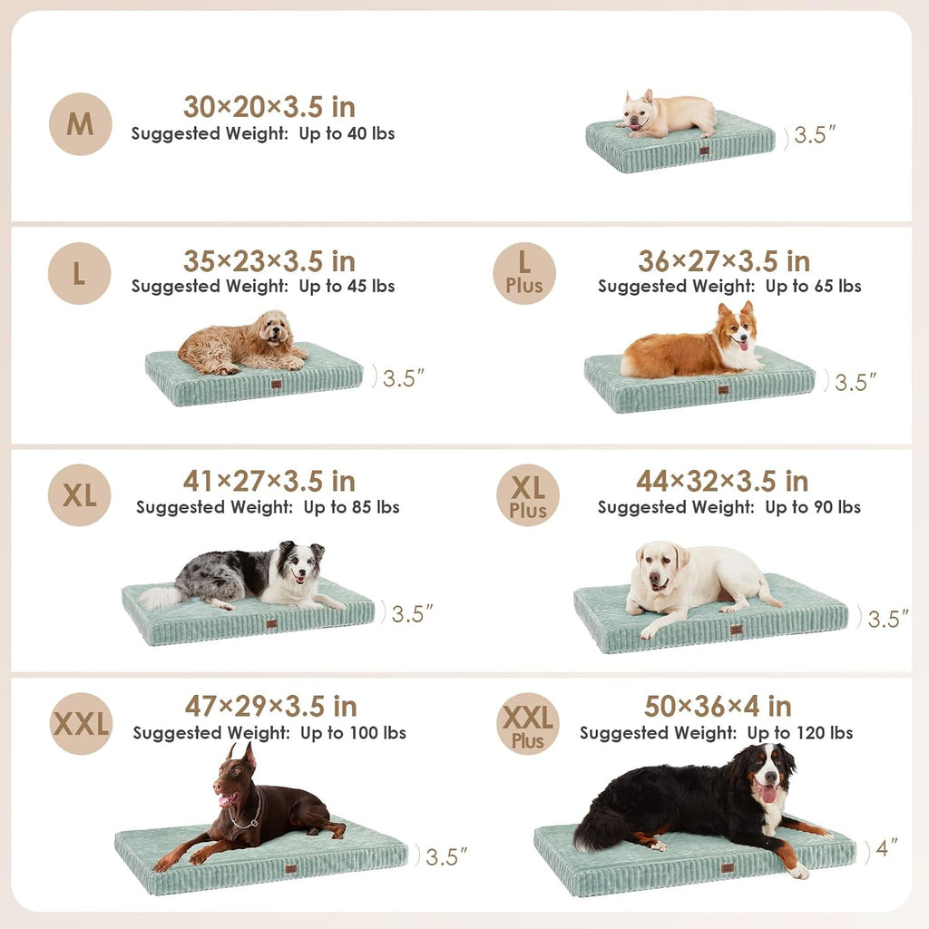 EHEYCIGA Orthopedic Dog Bed Medium Size Dog, 30"x20" Washable Pet Bed