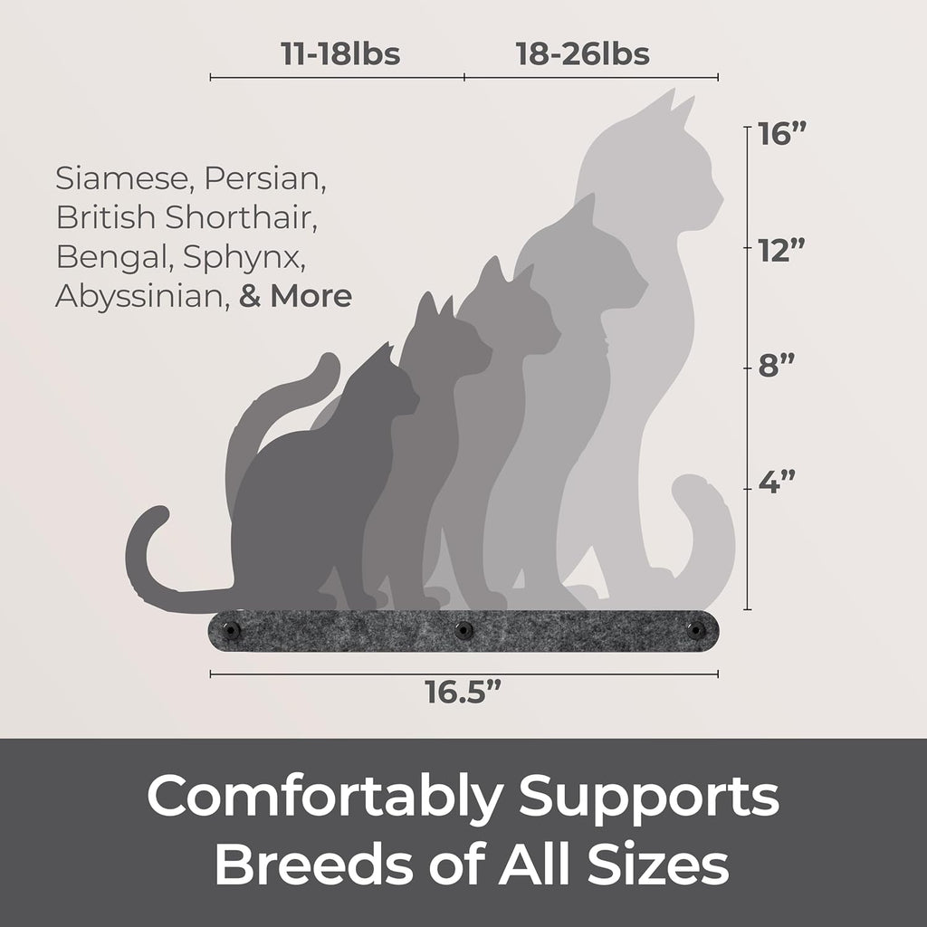 Cat Wall Shelf (Long) - Indoor & Outdoor by Pryde Pets