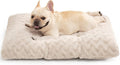 EHEYCIGA Washable Dog Beds Medium Sized Dog, 29x21 Inch Pet Bed, Beige
