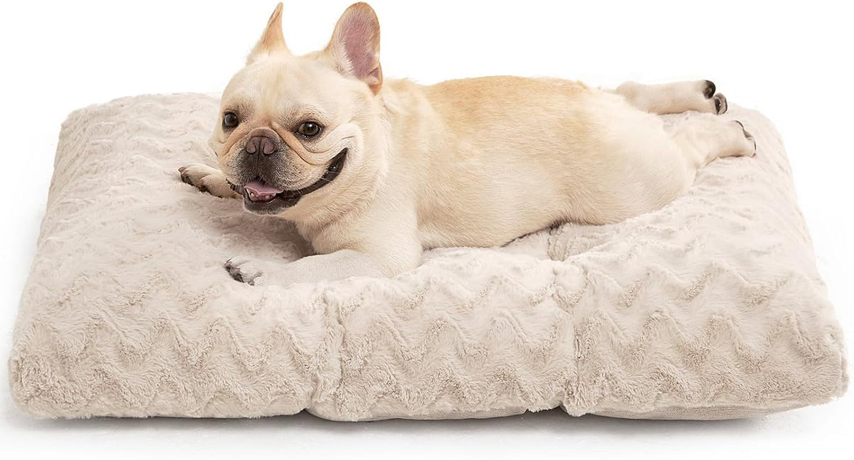 EHEYCIGA Washable Dog Beds Medium Sized Dog, 29x21 Inch Pet Bed, Beige