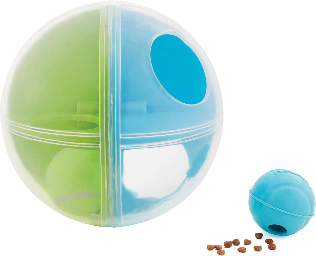 Outward Hound by Nina Ottosson A-Maze Ball Dog Treat Puzzle Ball, Level 2 Intermediate, Green