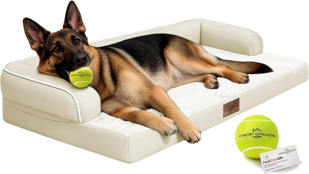 Comfort Expression Orthopedic Waterproof Jumbo Dog Bed for Giant Dogs