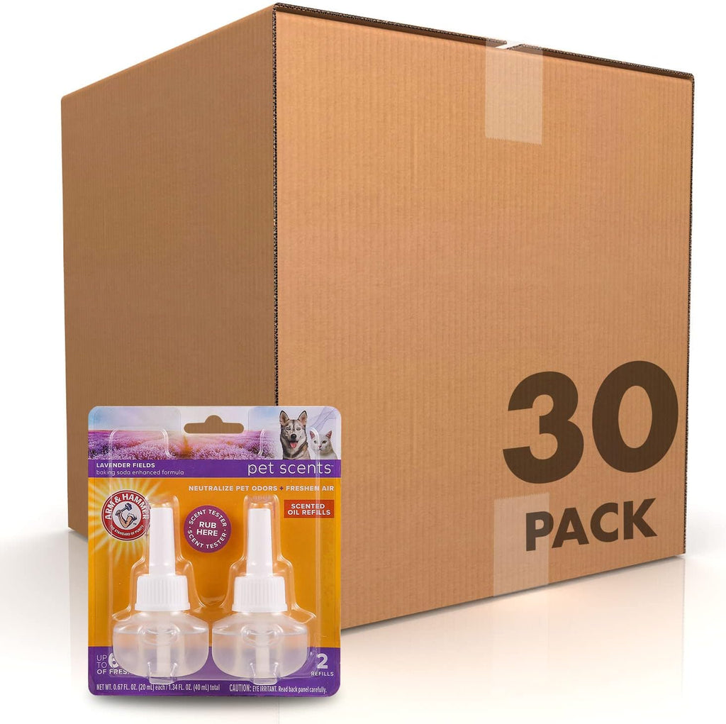 Arm & Hammer for Pets Plug-in Scented Oil Refills, Lavender, 2 Count, 30-Pk