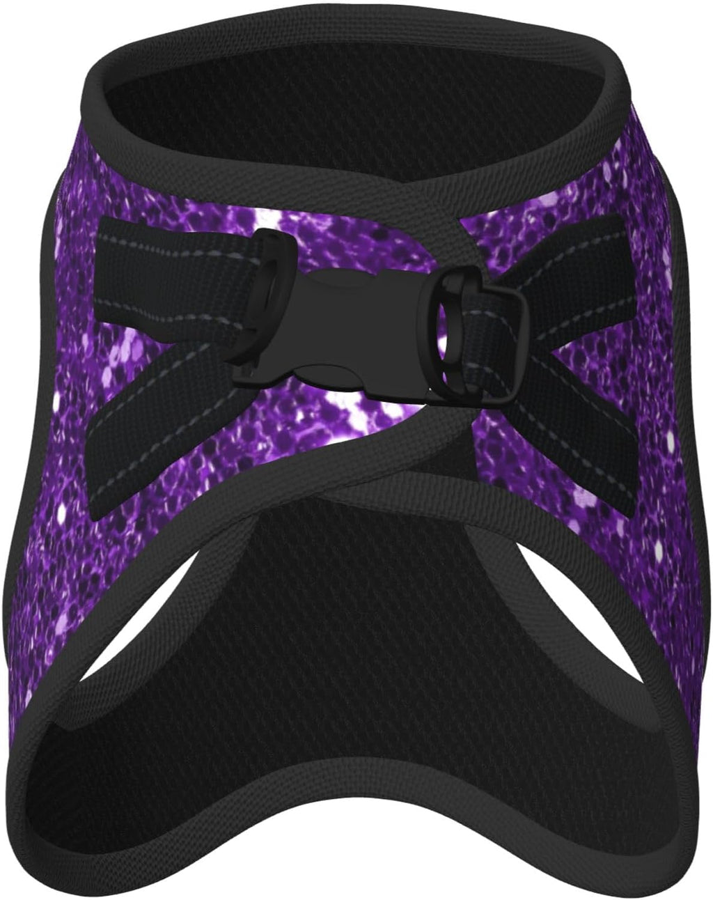 MUKIO Dark Purple Glitter No Pull Dog Harness Vest