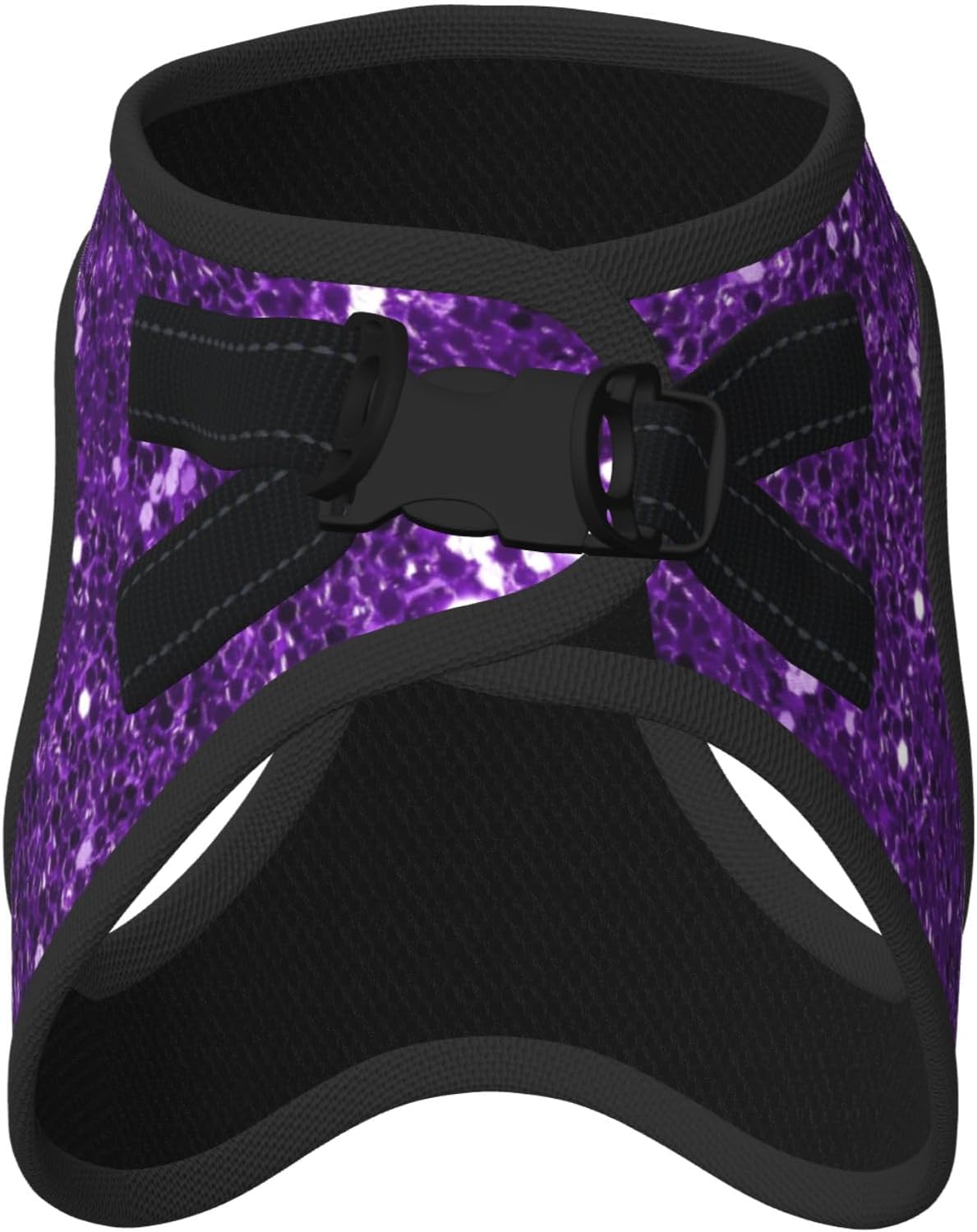 MUKIO Dark Purple Glitter No Pull Dog Harness Vest