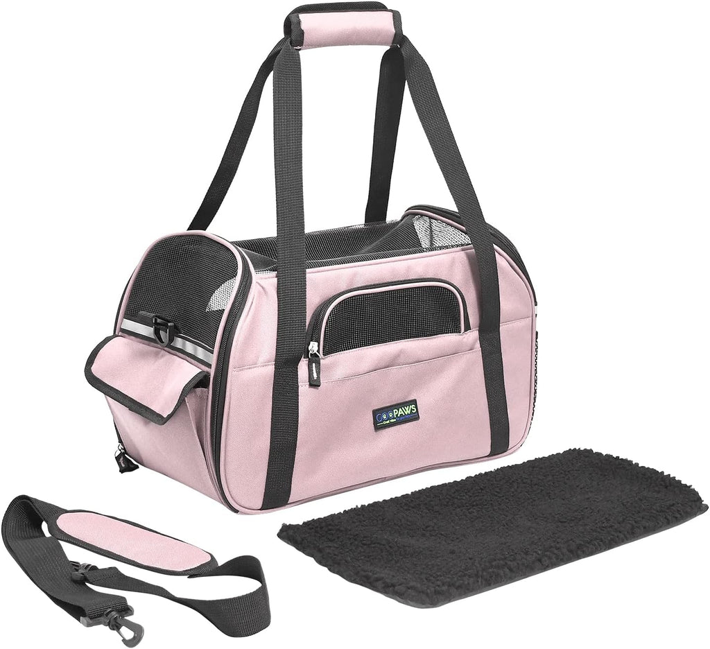 JESPET Soft-Sided Airline-Approved Dog & Cat Carrier Travel Bag