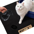 GORILLA GRIP Cat Litter Mat, Soft Felt Scatter Catcher, 24x17, Black