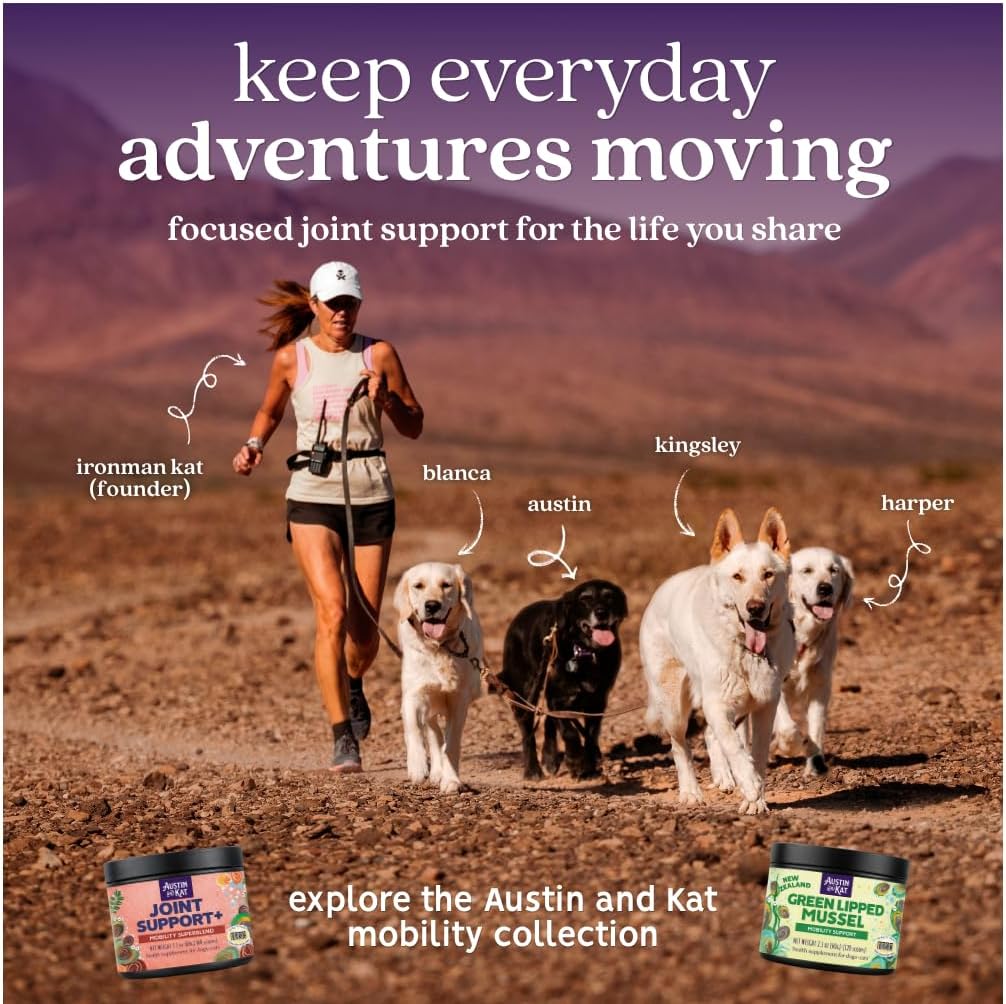 Austin And Kat Joint Support+ Powder for Dogs & Cats, 2.1 oz, 60 Scoops