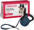 Alcott Kong Terrain Retractable Dog Leash, Large, Blue, 16' Long