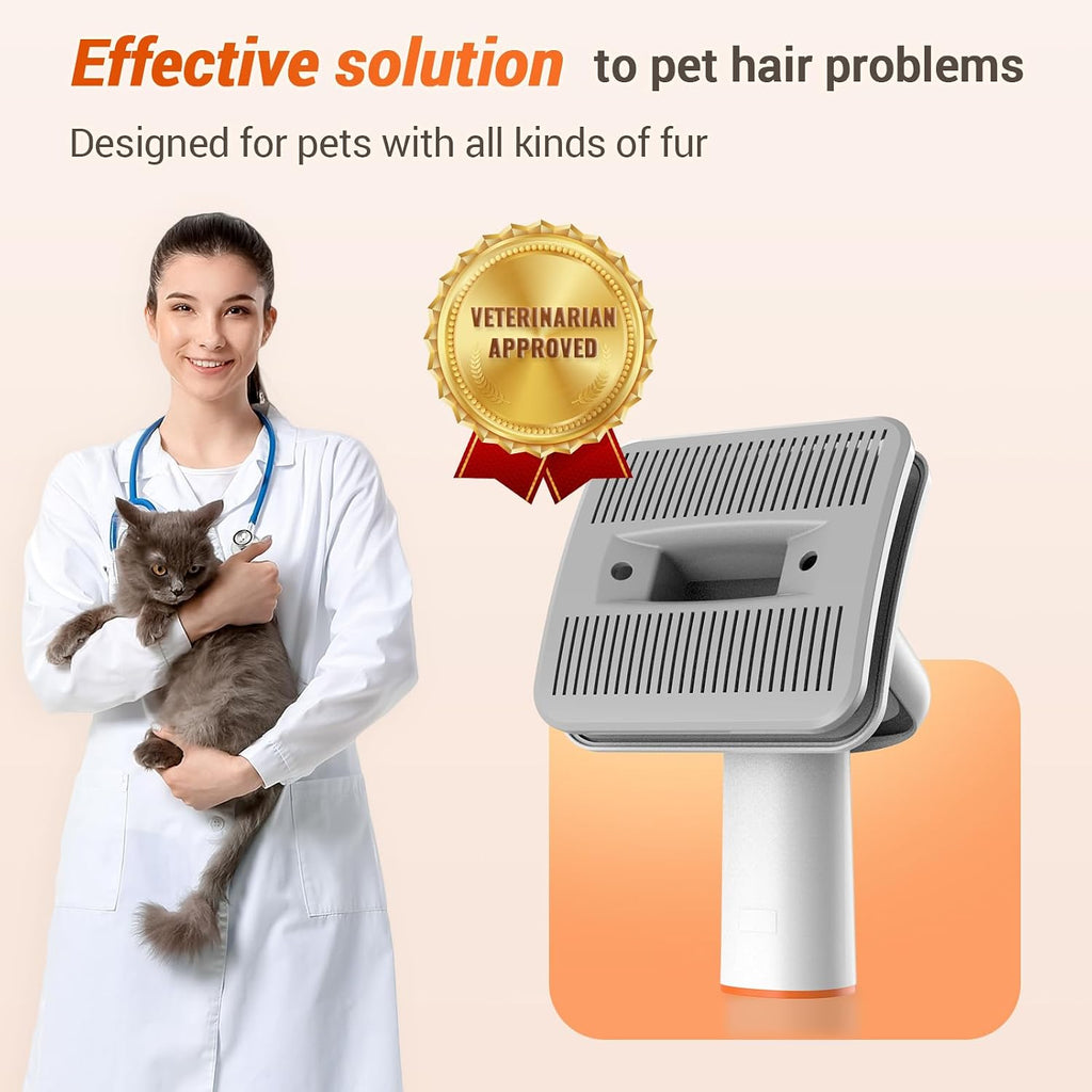 Afloia Dog Brush Vacuum Attachment for Dogs and Cats