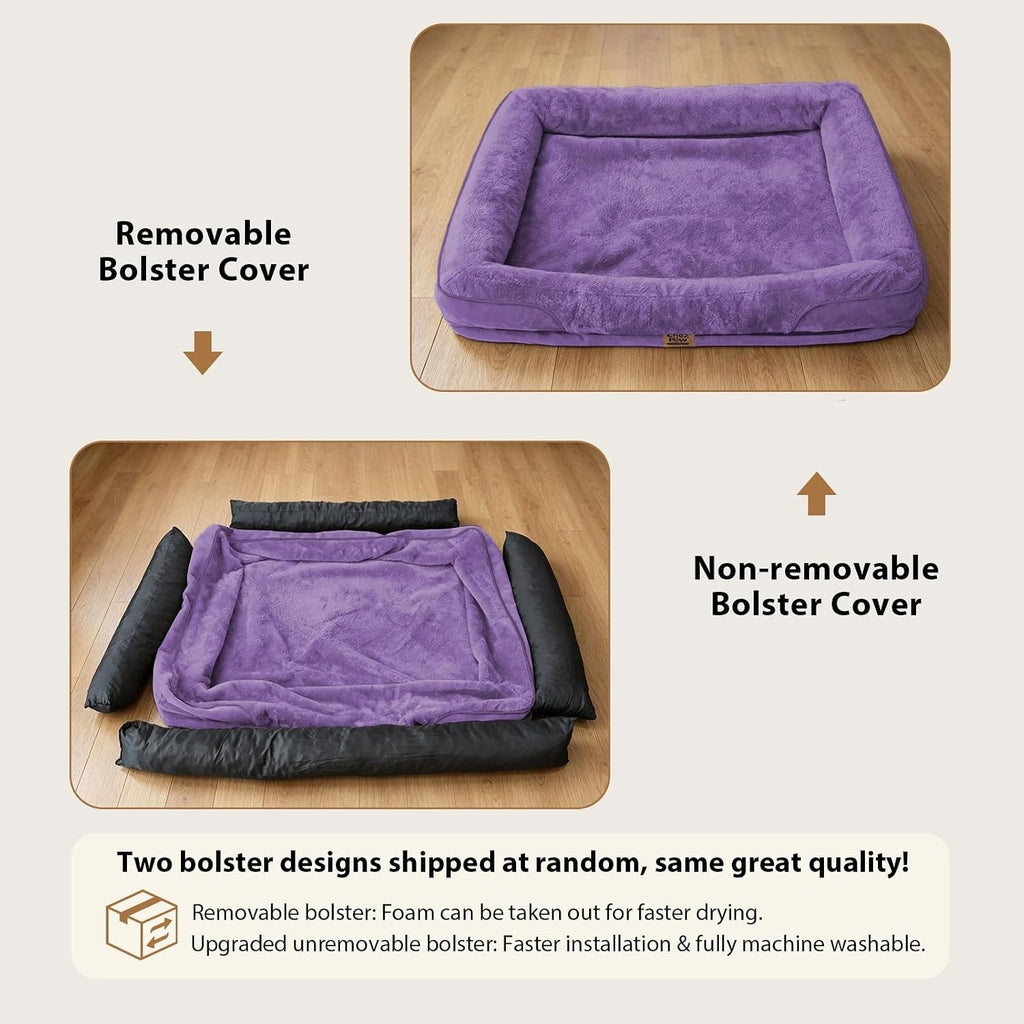 Chez Paw Waterproof Orthopedic Dog Bed for Large and Extra Large Dogs