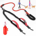 Lukovee Double Dog Leash, Heavy Duty Lead, No Tangle, M