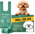 Small Dog Poop Bags, Compostable Plant-Based Waste Bags with Tie Handles, 24 Rolls (360 Count), Leak-Proof, Sized for Chihuahua, Pomeranian, Toy Poodle and Puppies