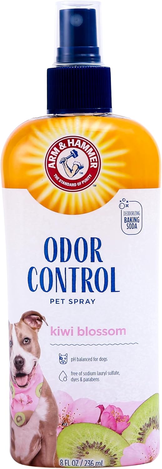 Arm & Hammer Super Deodorizing Dog Spray, Kiwi Blossom, 8 Fl Oz