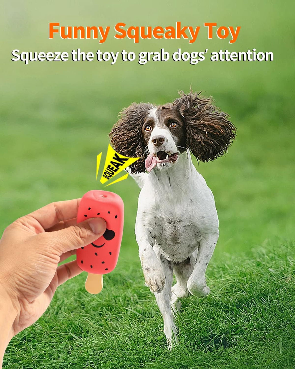 SCHITEC Squeaky Puppy Toys, 4 Pack Latex Toy for Small Dogs Puppies