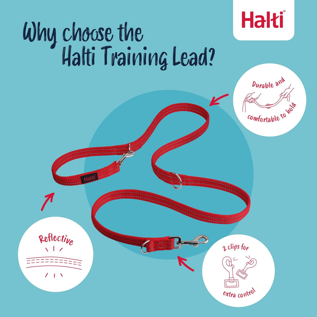 Halti Training Dog Leash | Size S, Red | 2m Length