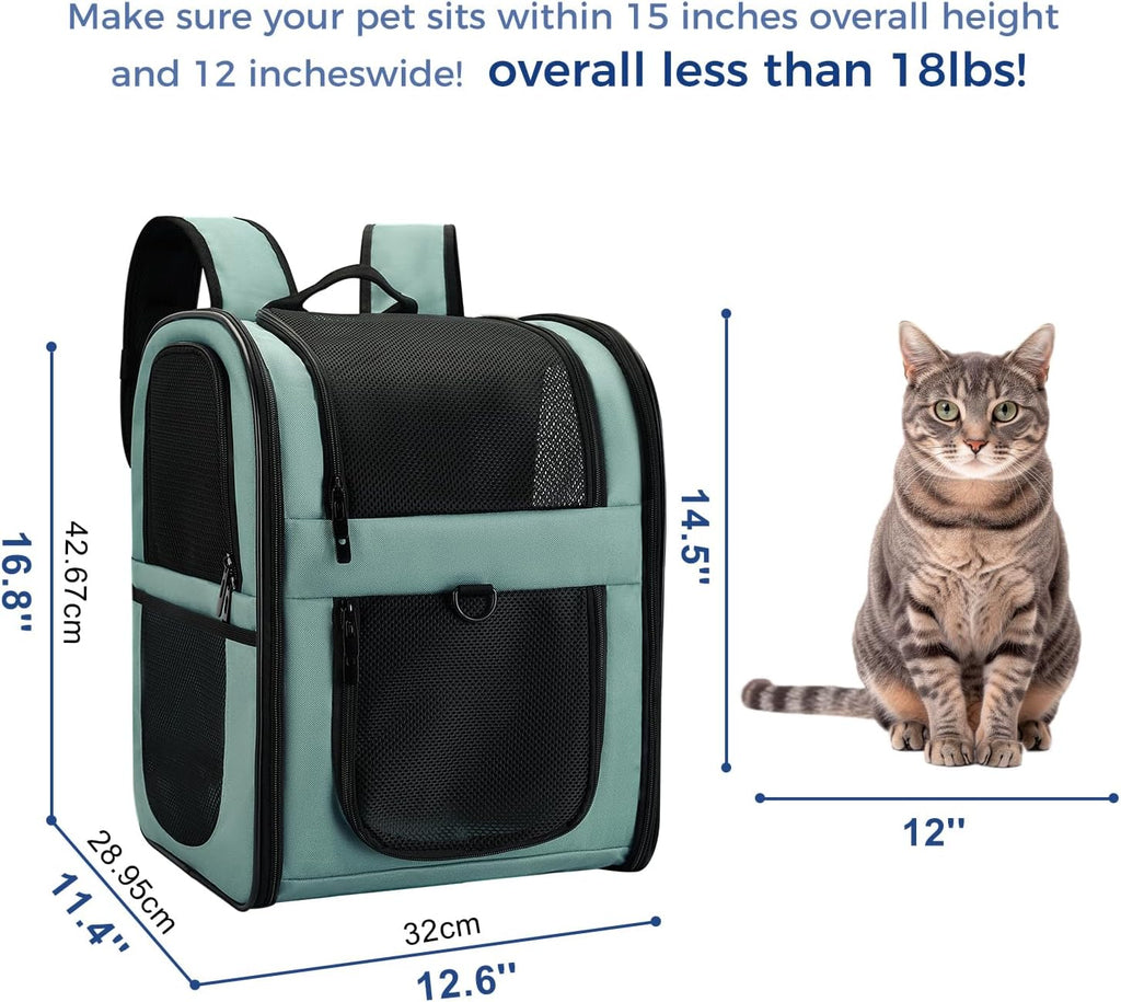 Apollo Walker Cat Backpack Carrier, Support Frame, 16 lb Weight Capacity