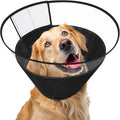 Dog Cone Collar, Clear Soft Cone to Stop Licking, Breathable Mesh