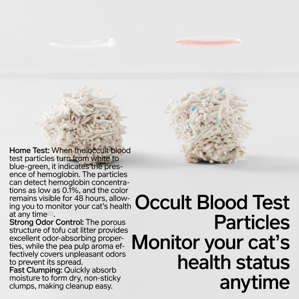 pidan Tofu Cat Litter with Occult Blood Test,Clumping,Flushable 2Pack