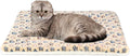 FJWYSANGU Pet Blanket Premium Fluffy Flannel Cushion Soft and Warm Mat for Dogs Cats(Star/Yellow,Medium)