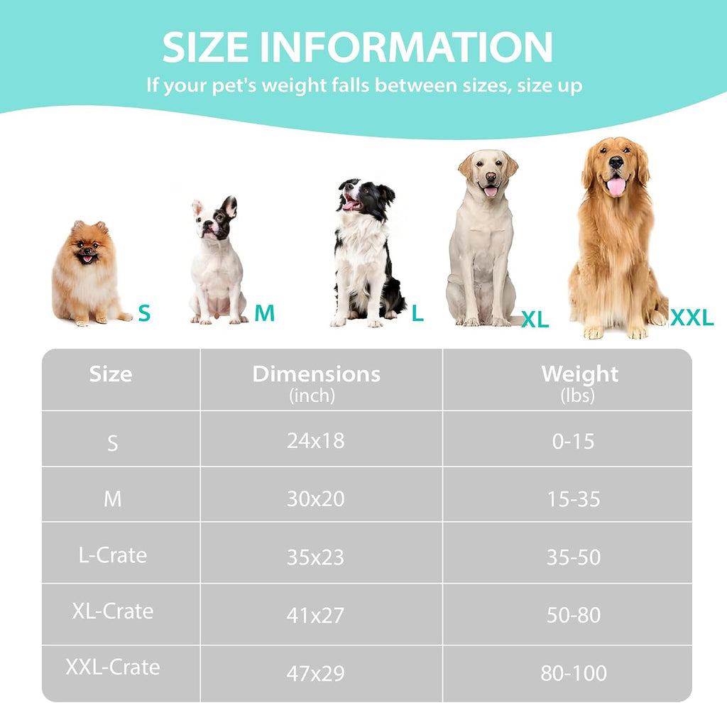 Dog Cooling Mat for Large Dogs, 41"x27" Memory Foam Pet Pad