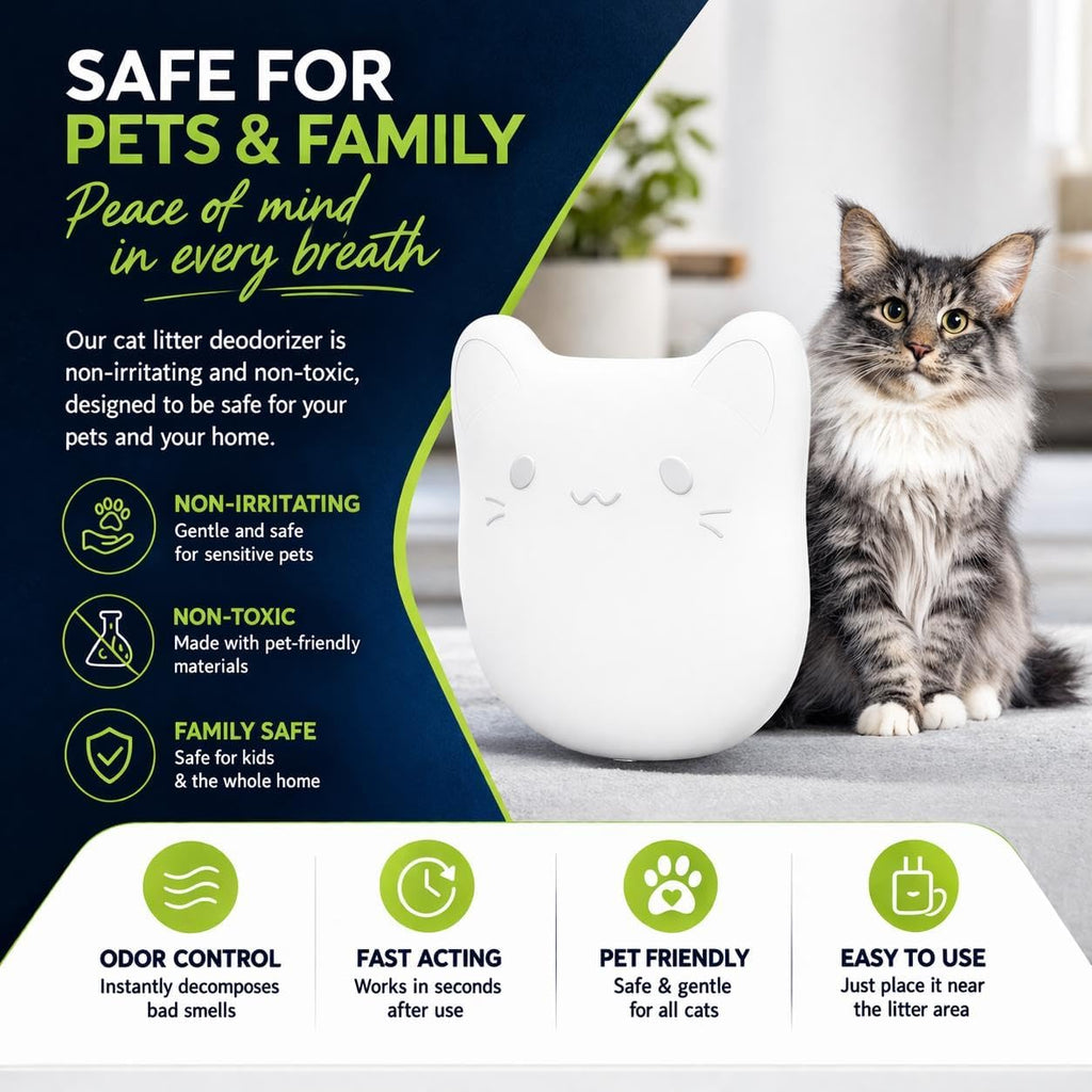 ProGuard® 6PCS Pets Deodorizing Pods for Cumrige Self Cleaning Litter Box, Odor Remover for Fumoi Automatic Cat Litter Box, Camellia Flower Scented, Long-Lasting Fragrance, Keep Home Fresh
