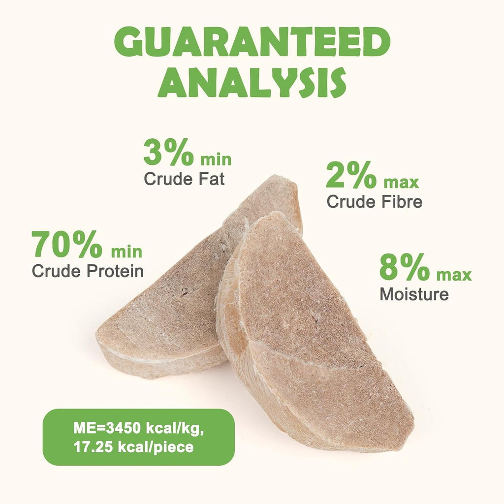 MON2SUN Freeze Dried Dog & Cat Treats, Duck Breast, Whole Pieces, 9.2oz