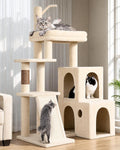 Globlazer Maine Coon Cat Tower for Indoor Adult Cats, F50, Beige
