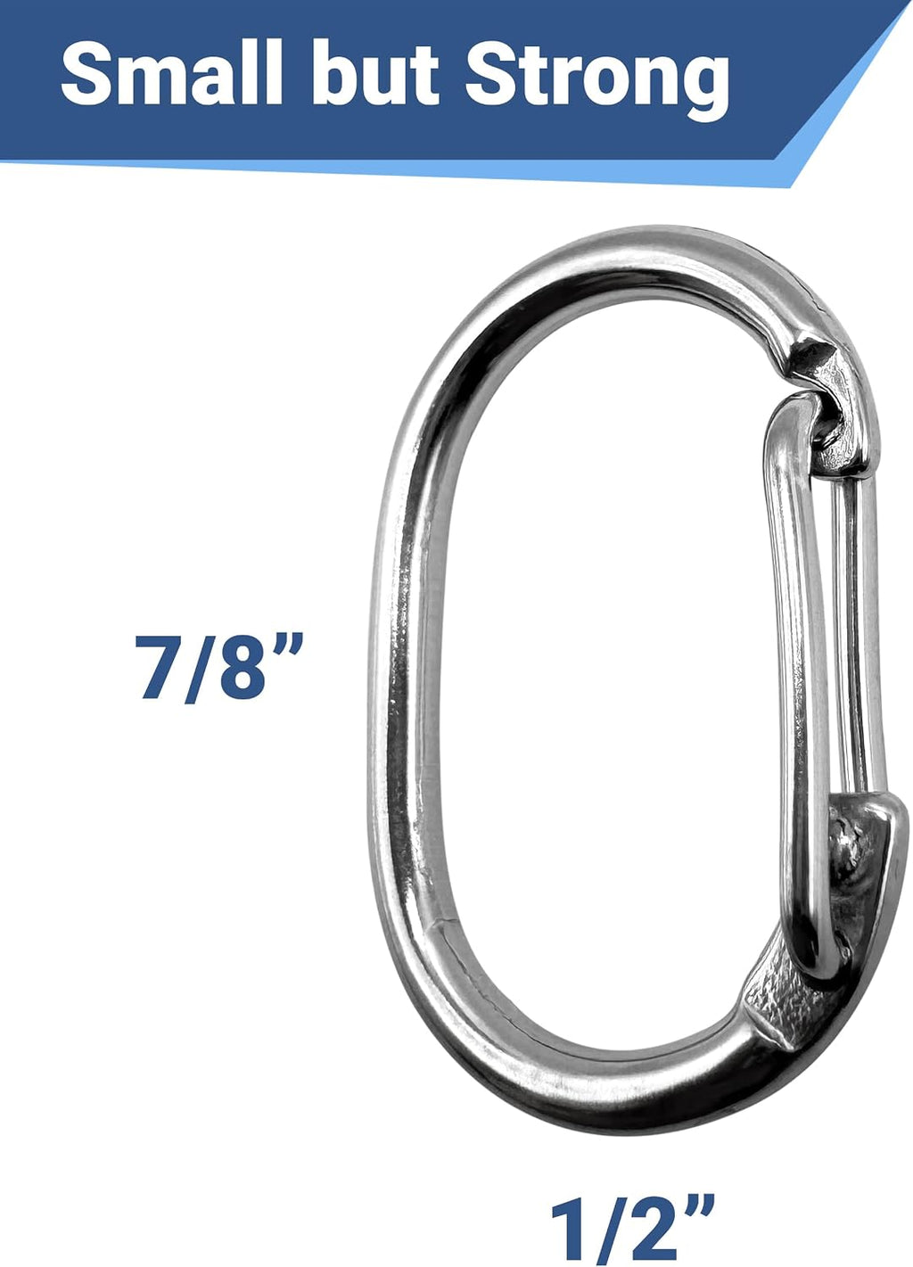 GoTags Dog Tag Clip, Stainless Steel Quick Clip for Dog and Cat Pet ID Tag