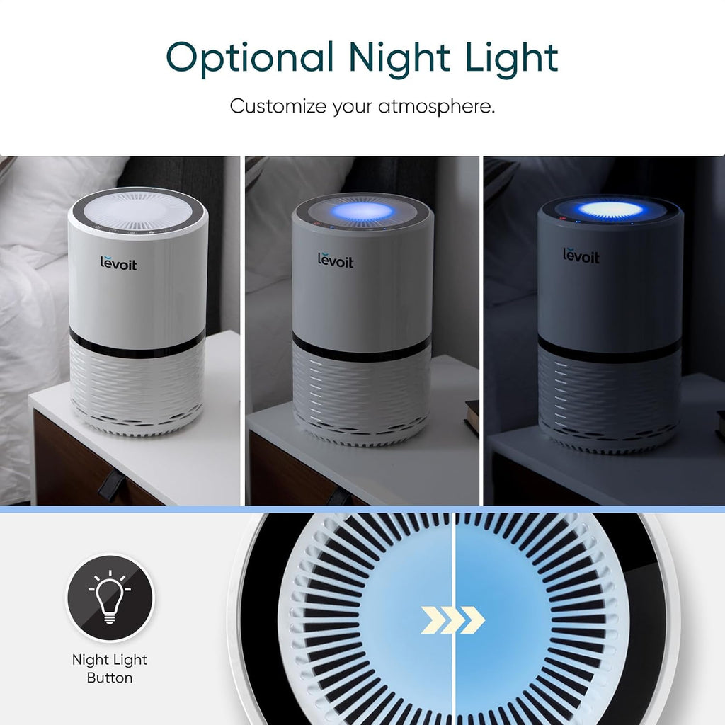 Levoit Air Purifier for Home Pets Bedroom, Air Purifiers Quiet Operation