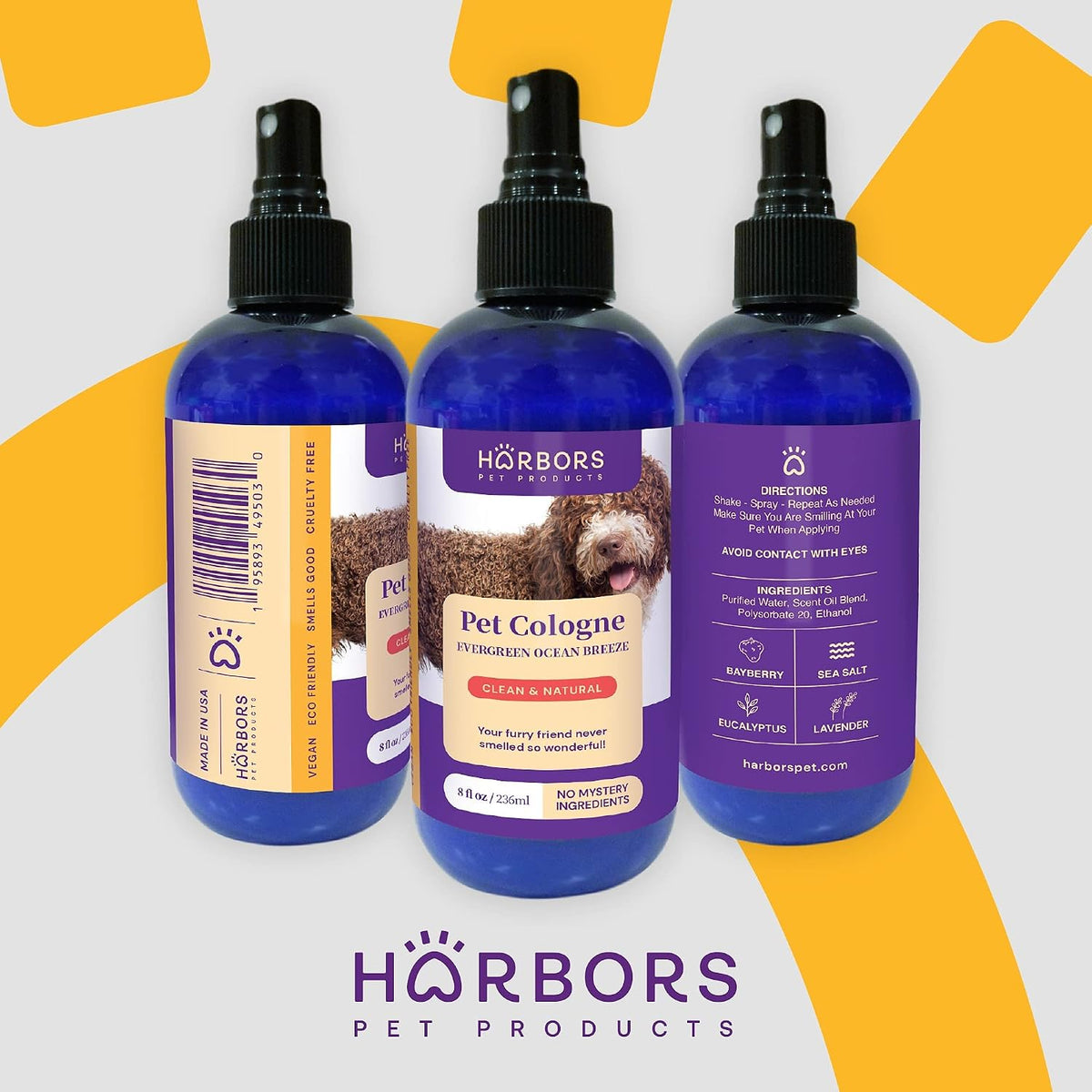 Harbor's Pet Cologne (Evergreen Ocean Breeze)