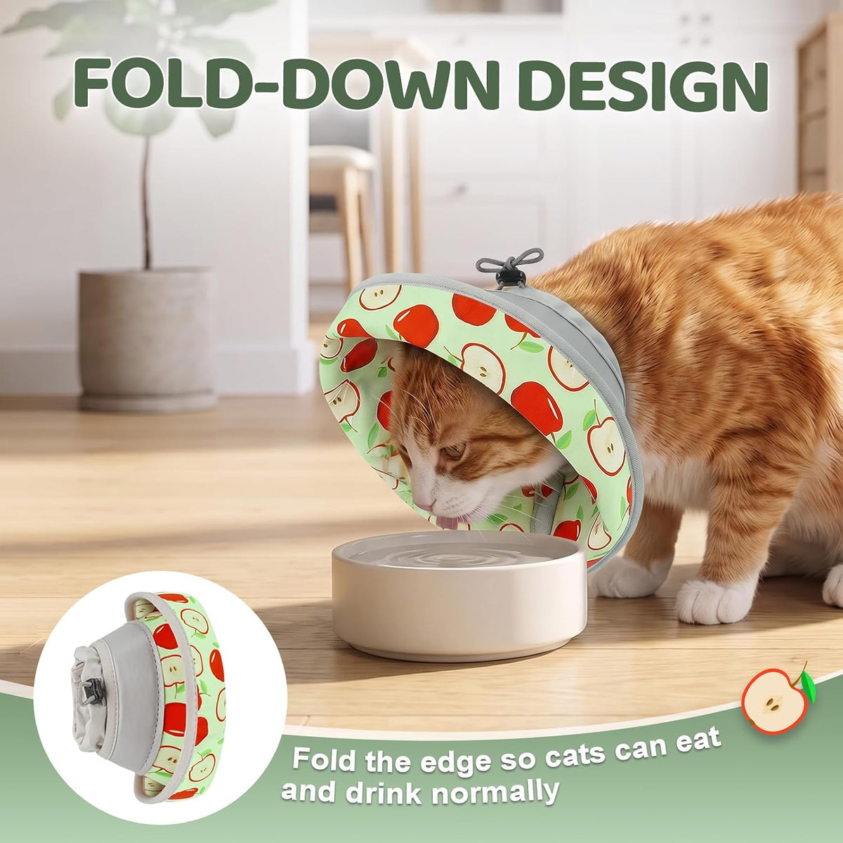 Adjustable Cat Cone Collar to Stop Licking After Surgery Recovery