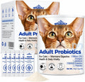 Probiotics for Cats with Prebiotics, 4 Billion CFU Digestive & Gut Health Support for Adult Cats, Probiotic Powder with B. longum + L. plantarum, FOS & GOS, 30 Daily Stick Packs