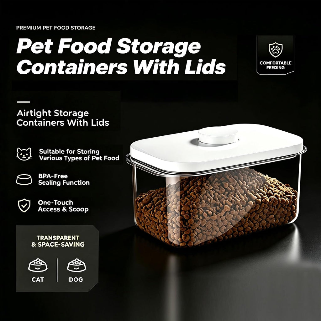 LivLab Mker 10lbs Dog Food Storage Containers With Lids & Cup