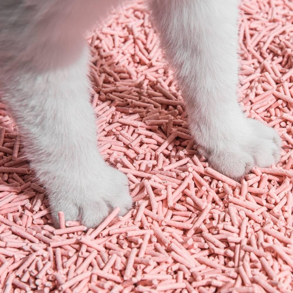 Michu Tofu Cat Litter Natural Clumping Tofu Cat Litter, Fast Clumping and Easily Scoop-able 5.5lb/88oz 5 Scents - Original, 1 Pack