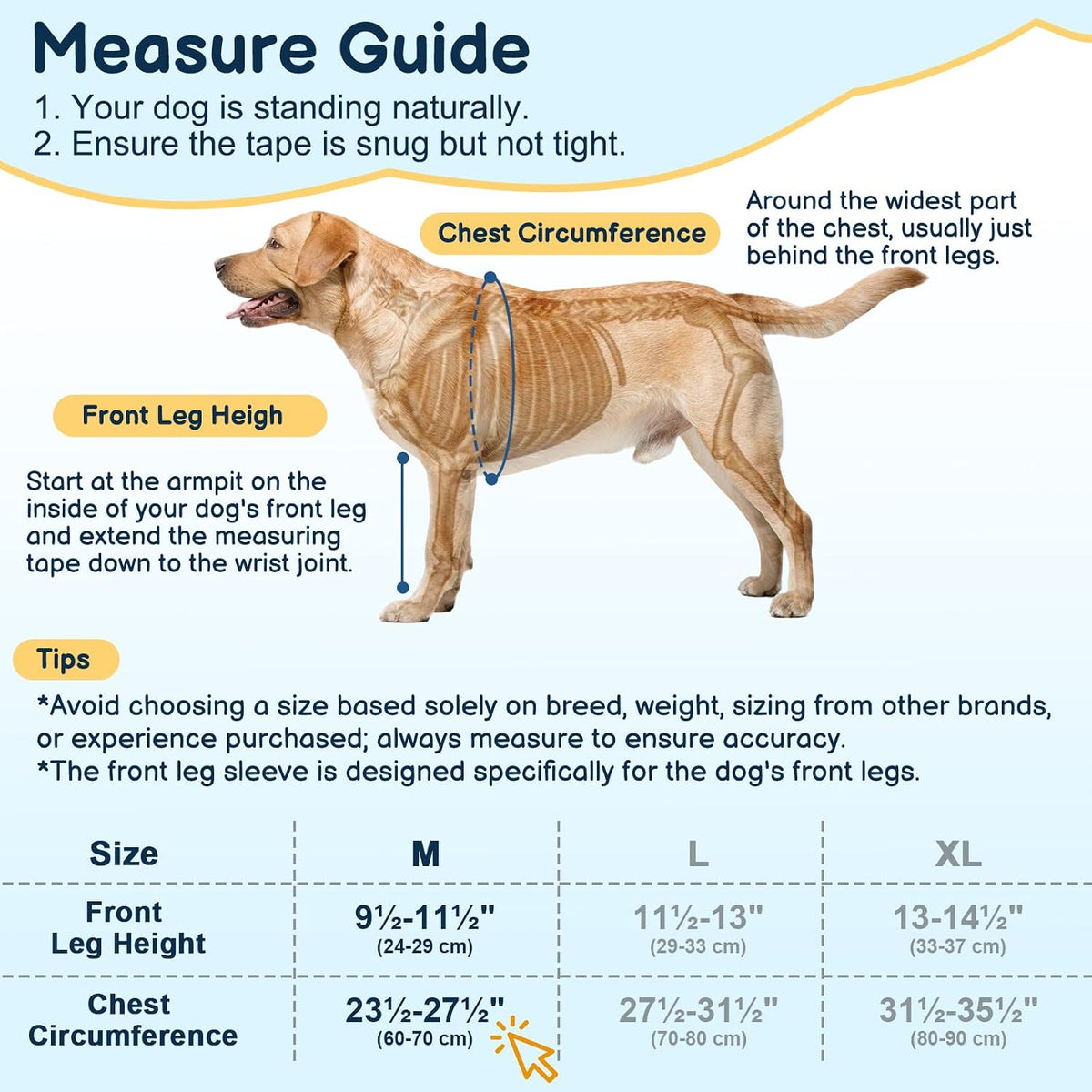 BARKLESS Dog Front Leg Sleeve to Prevent Licking, Soft Recovery Suit