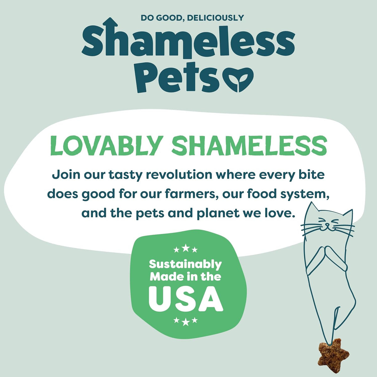 Shameless Pets Crunchy Cat Treats - Kitty Treats for Cats with Digestive Support,Natural Ingredients for Kittens,Healthy Flavored Feline Snacks - Variety Pack,(Pack of 6)