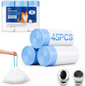 45 Count Automatic Litter Box Liners Compatible with Litter Box Robot