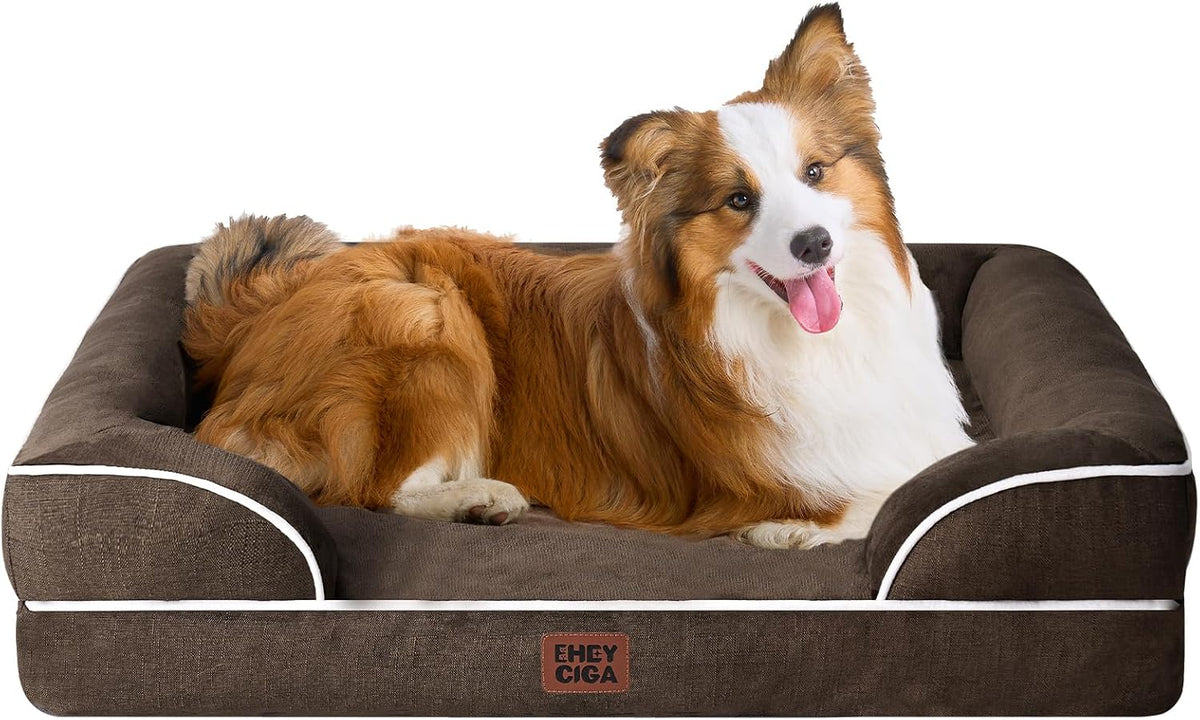 EHEYCIGA Orthopedic Dog Beds Large Sized Dog, Waterproof Washable Pet Bed