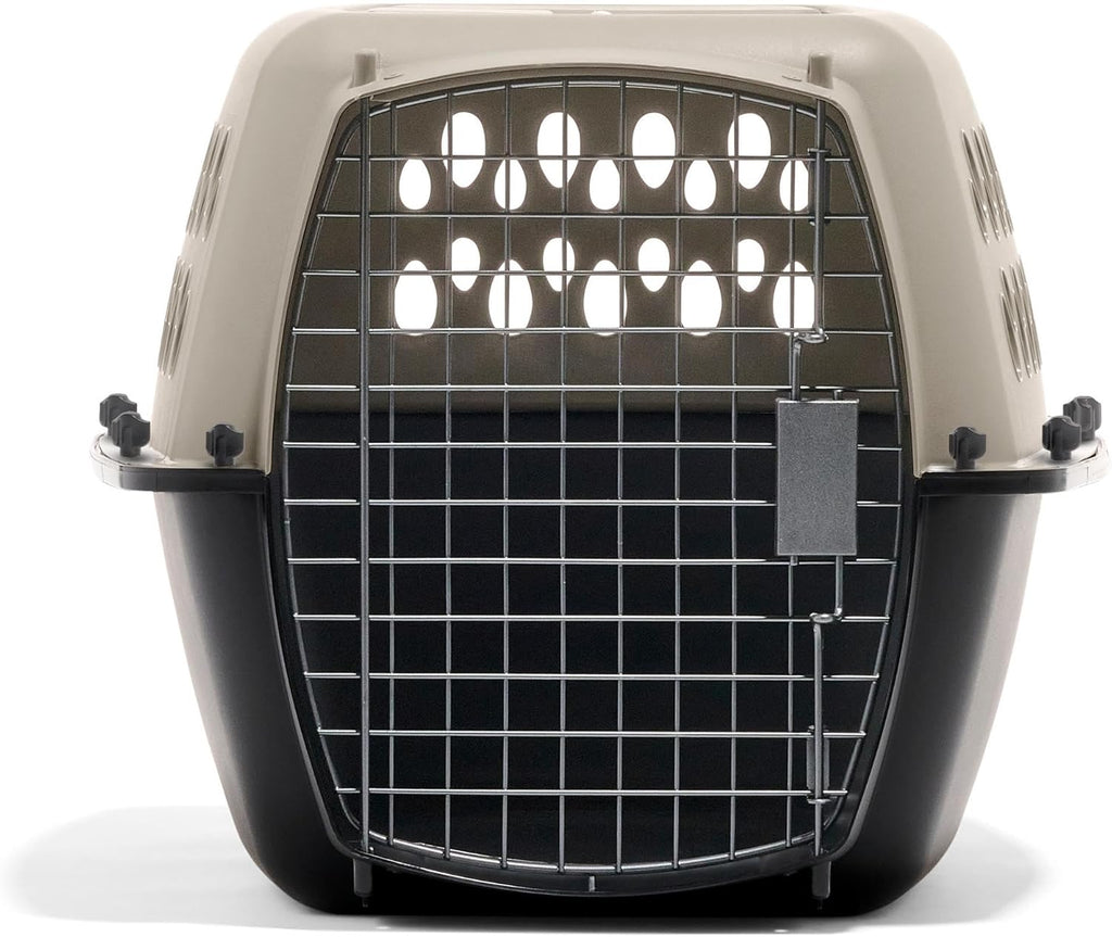 Petmate Vari Dog Kennel, Carrier, 10 to 20lbs, 24in, Taupe and Black