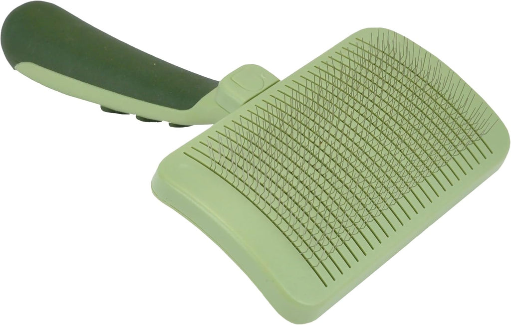 Coastal Pet Safari Dog Self-Cleaning Slicker Brush - Dog Deshedding Brush - Prevents Mats and Tangled Hair - For Dogs with Short or Long Hair - Medium - 4.25" x 4.06" 