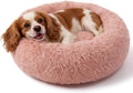 nononfish Plush Calming Dog Bed for Small Dogs,Donut Round Pet Bed