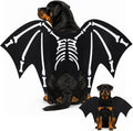 Halloween Dog Costume Glow in The Dark Black Bat Wings Adjustable L XL Dogs